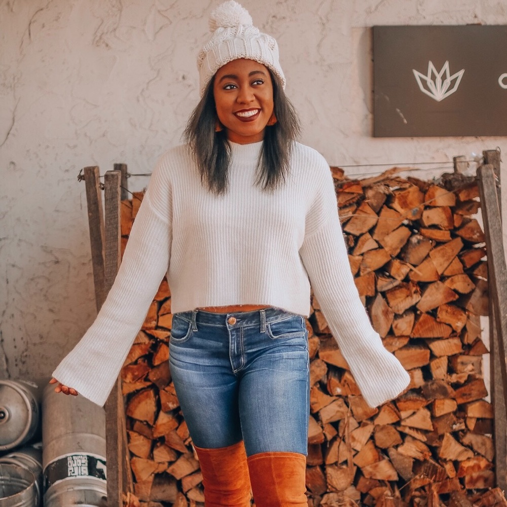 Cozy White H&M Sweater